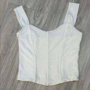 Aritzia Wilfred Minato Bustier in light birch (size S)